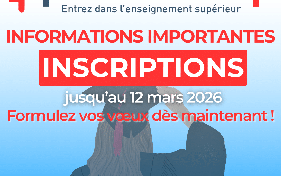 Informations importantes – Les formations du Groupe UP sur Parcoursup